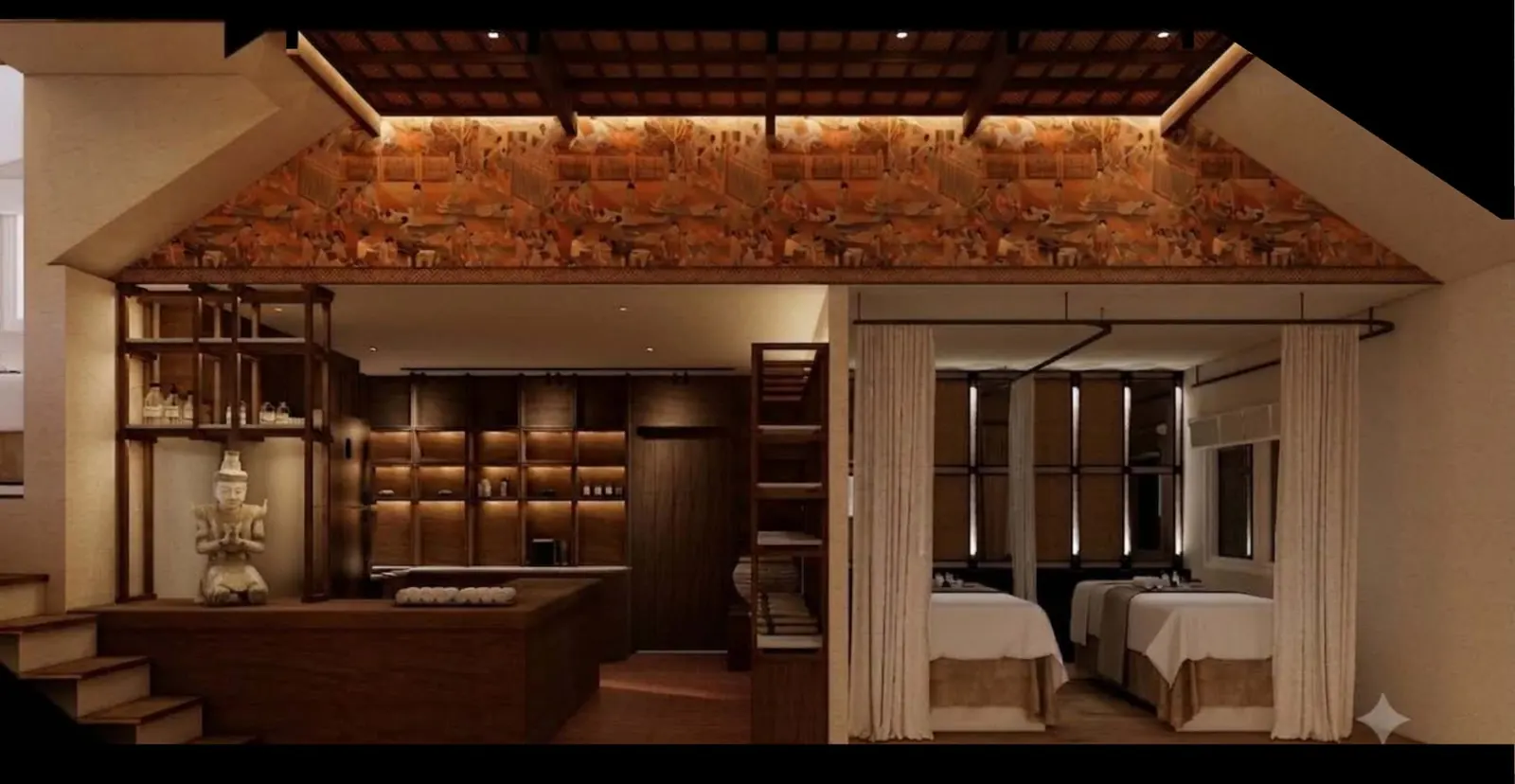THEVA practice room interior design render